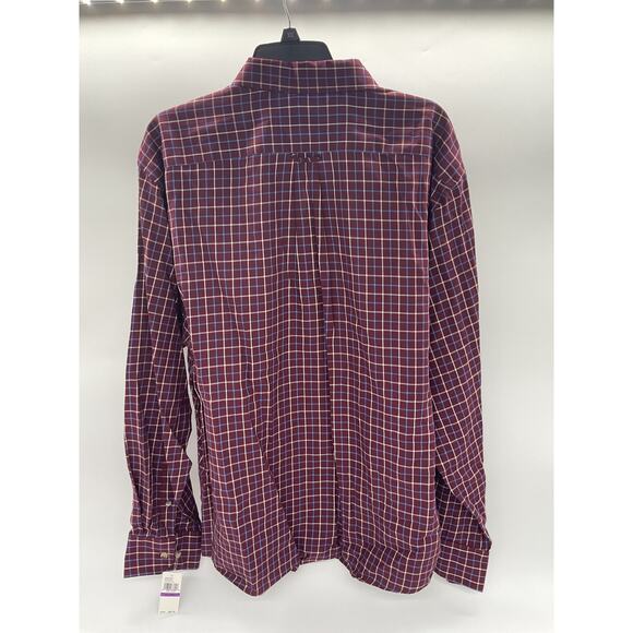 IZOD Mens Advantage Wrinkle Free Casual Button Up Long Sleeve Shirt - Size XXL - Picture 7 of 7